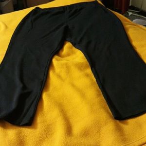 Black stretch pants